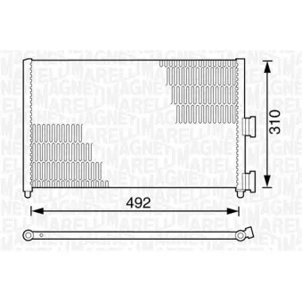 Condenseur, climatisation MAGNETI MARELLI 350203162000