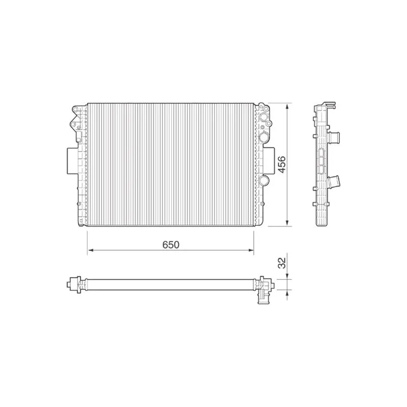 Radiateur, refroidissement du moteur MAGNETI MARELLI 350213182000