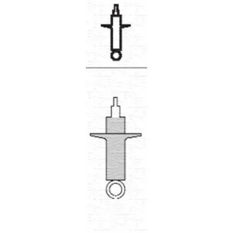 Jeu de 2 amortisseurs arrière MAGNETI MARELLI 351132070000