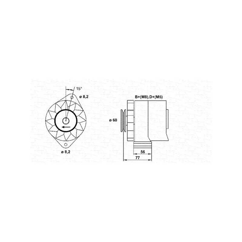 Alternateur MAGNETI MARELLI 944356676010