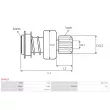 Embrayage à roue libre, démarreur AS-PL SD6012 - Visuel 2