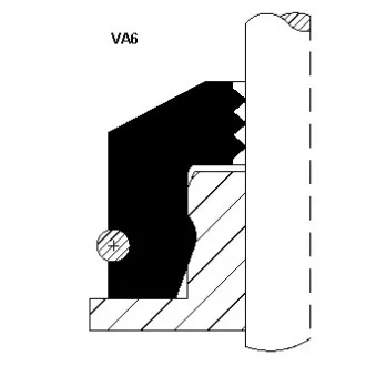 Bague d'étanchéité, tige de soupape CORTECO 12015876
