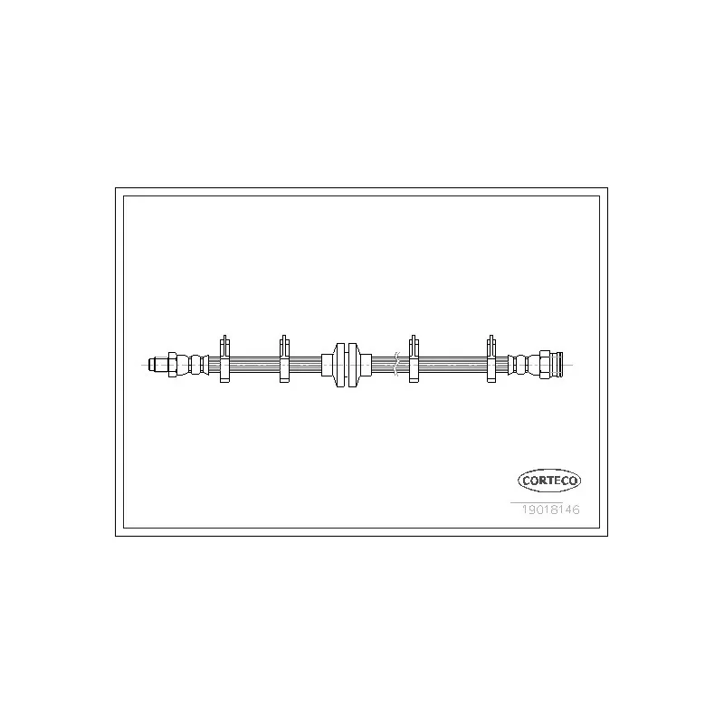 Flexible de frein CORTECO 19018146