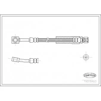 Flexible de frein CORTECO 19018483