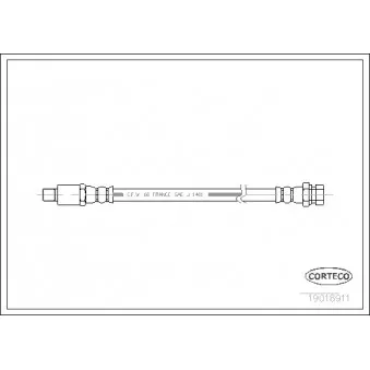 Flexible de frein CORTECO 19018911