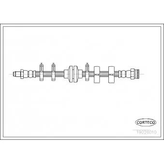 Flexible de frein CORTECO 19026010