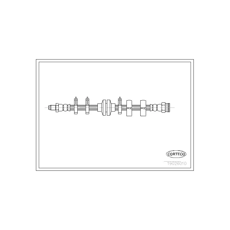 Flexible de frein CORTECO 19026010