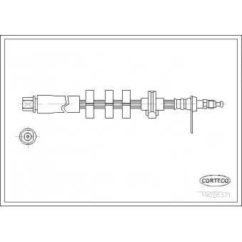 Flexible de frein CORTECO 19026371