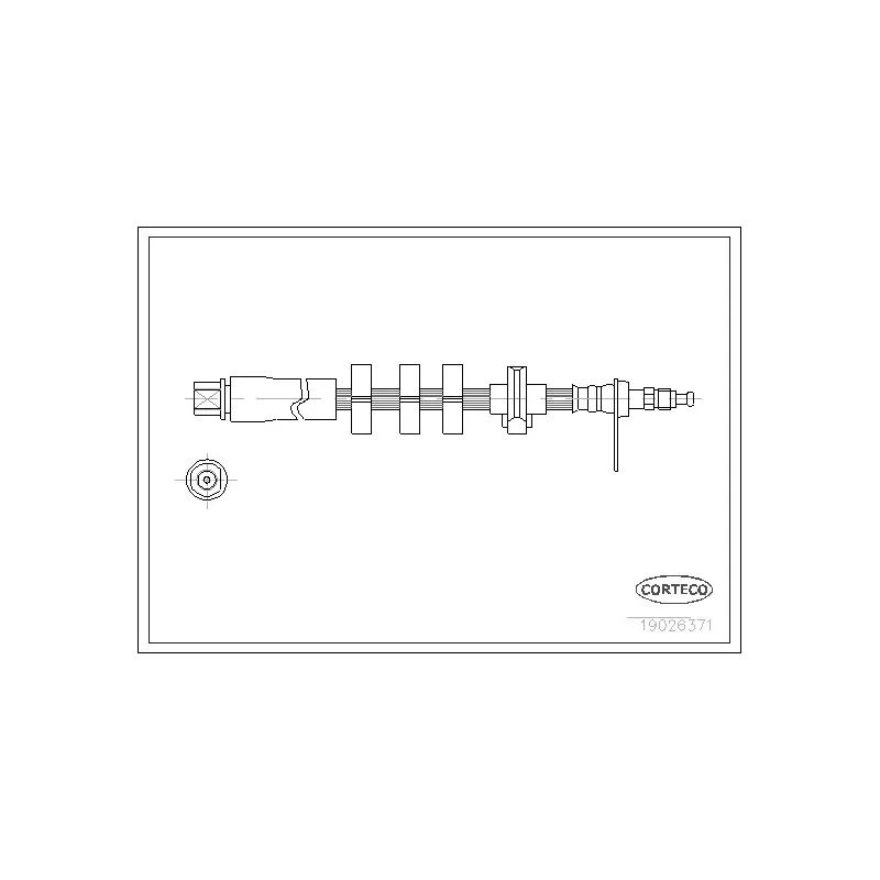Flexible de frein CORTECO 19026371