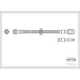 Flexible de frein CORTECO 19026392