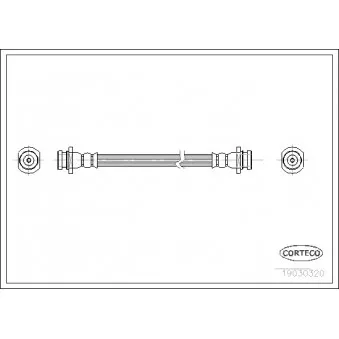 Flexible de frein CORTECO 19030320