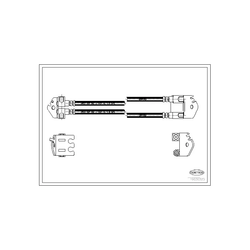 Flexible de frein CORTECO 19030323