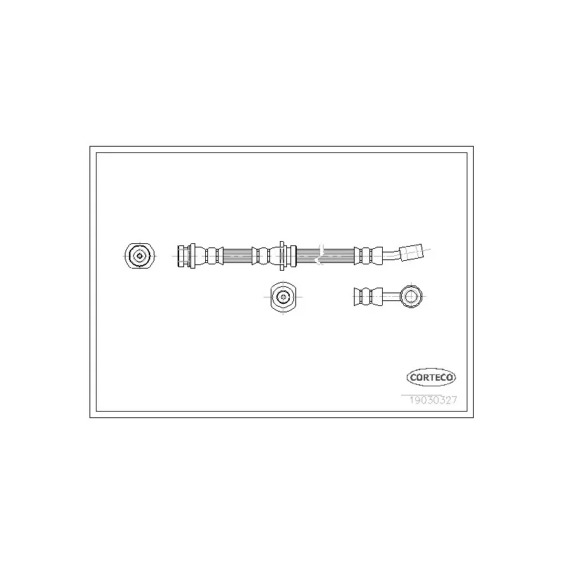 Flexible de frein CORTECO 19030327