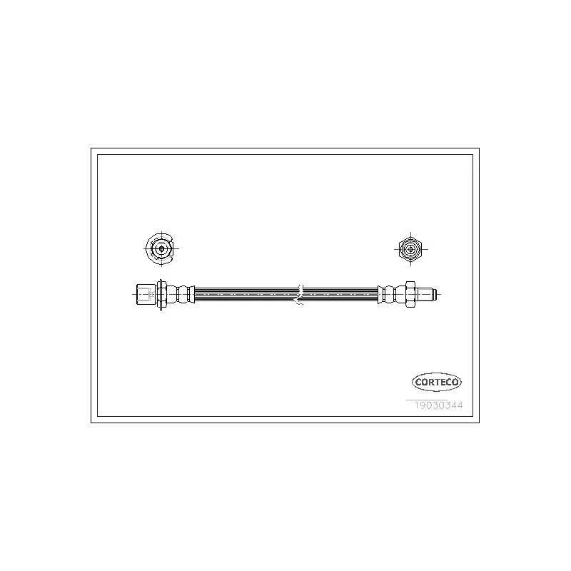 Flexible de frein CORTECO 19030344