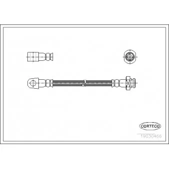 Flexible de frein CORTECO 19030466