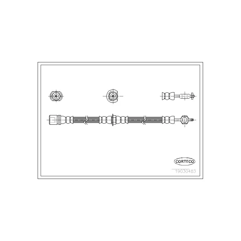 Flexible de frein CORTECO 19030483
