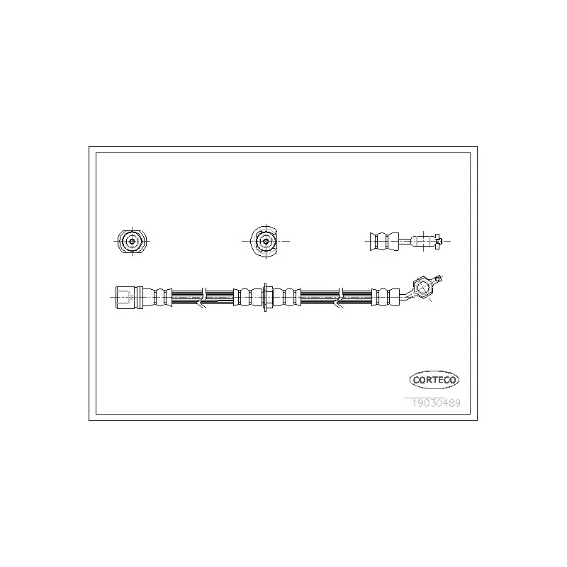 Flexible de frein CORTECO 19030489