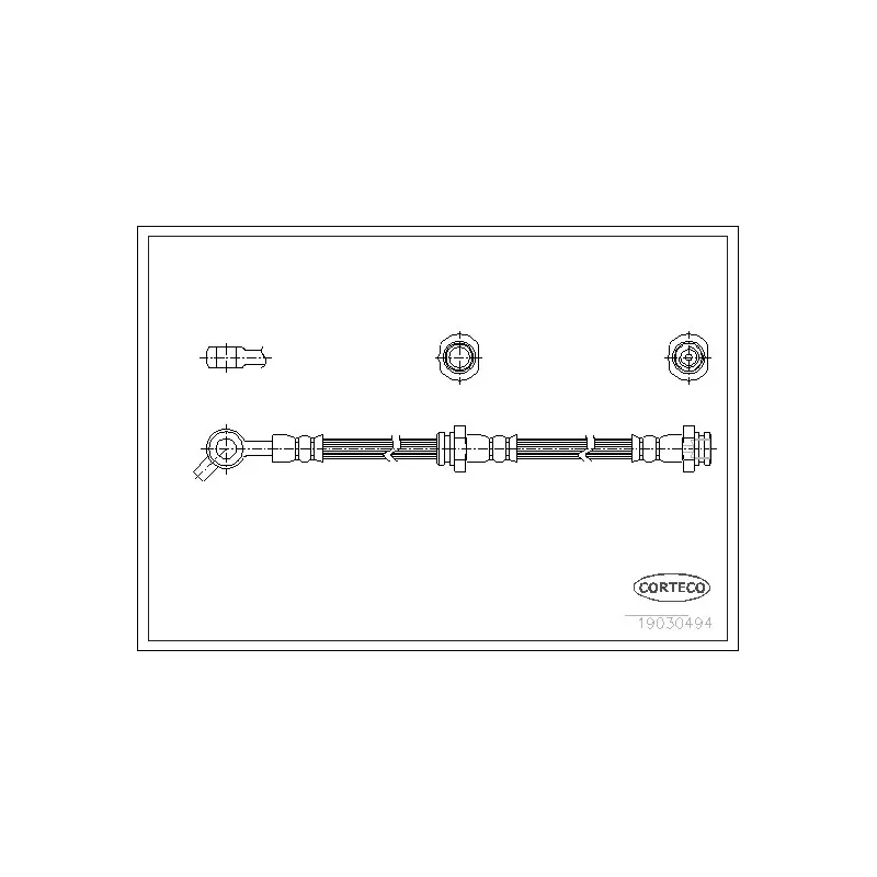 Flexible de frein CORTECO 19030494