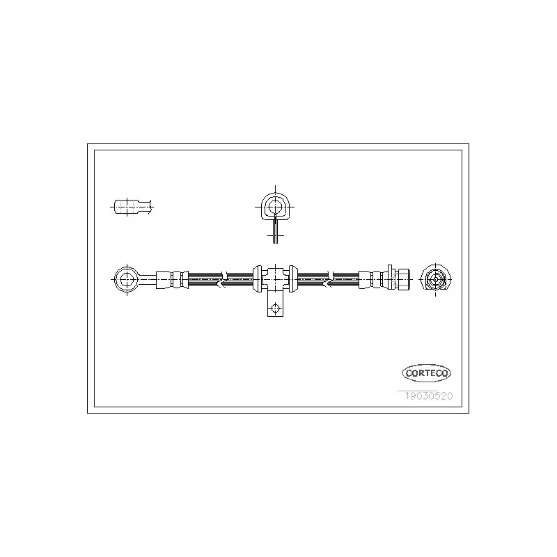 Flexible de frein CORTECO 19030520