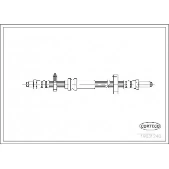 Flexible de frein CORTECO 19031240