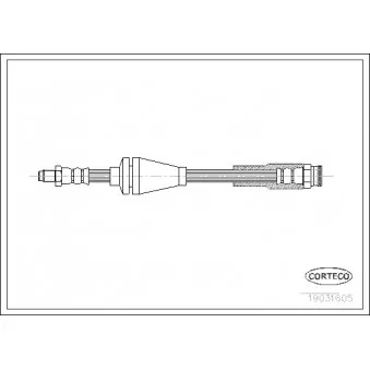 Flexible de frein CORTECO 19031605