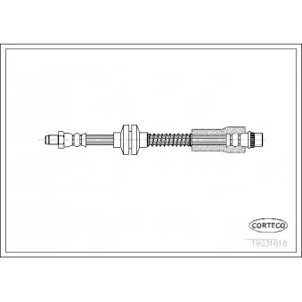 Flexible de frein CORTECO 19031618