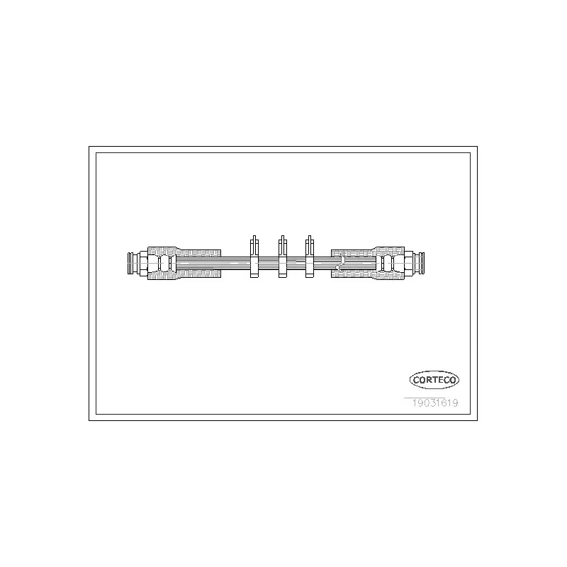 Flexible de frein CORTECO 19031619