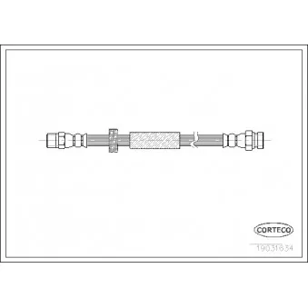 Flexible de frein CORTECO 19031634