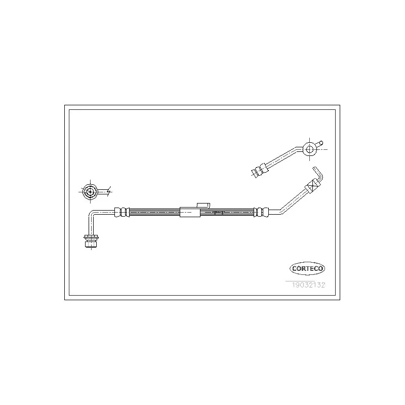 Flexible de frein avant gauche CORTECO 19032132