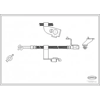 Flexible de frein CORTECO 19032140