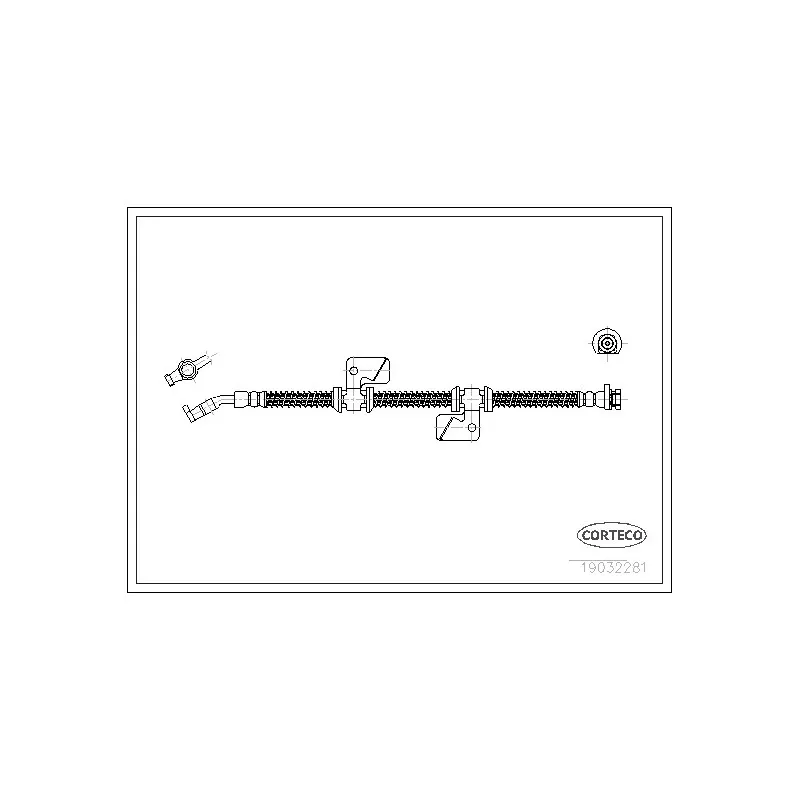 Flexible de frein avant gauche CORTECO 19032281
