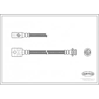 Flexible de frein avant droit CORTECO 19032357