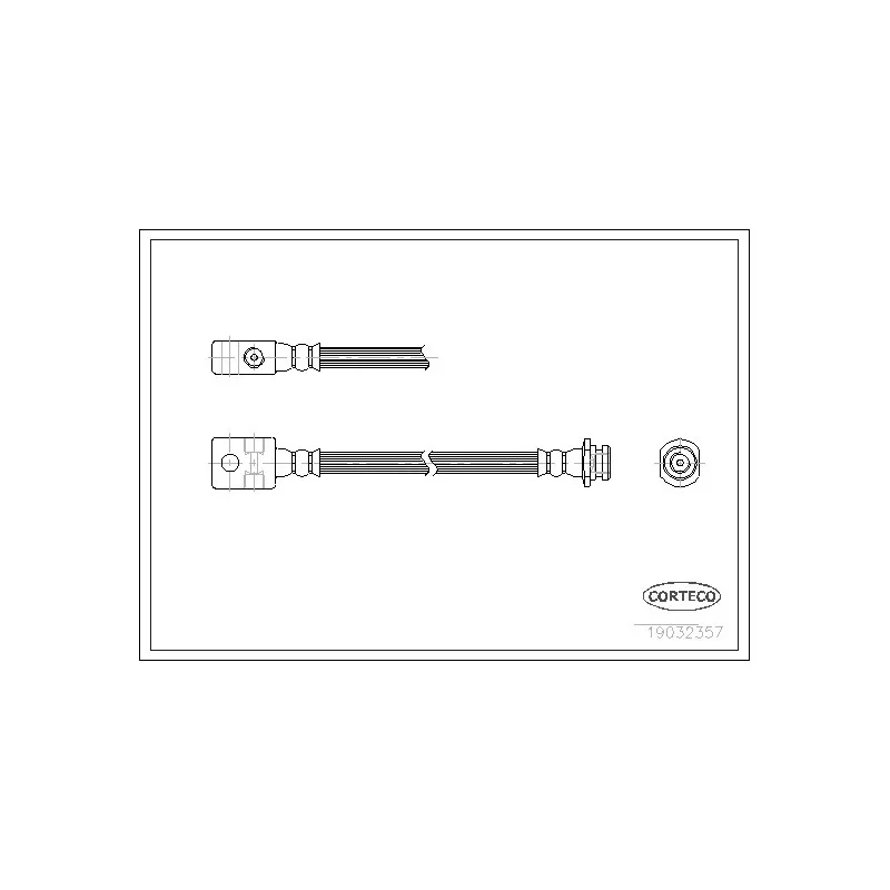 Flexible de frein avant droit CORTECO 19032357