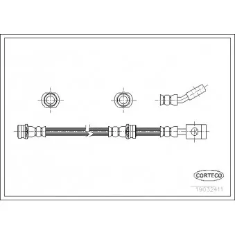Flexible de frein CORTECO 19032411