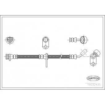 Flexible de frein CORTECO 19032435
