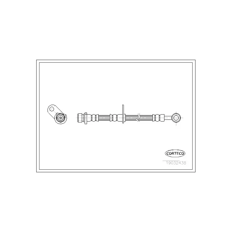 Flexible de frein CORTECO 19032438