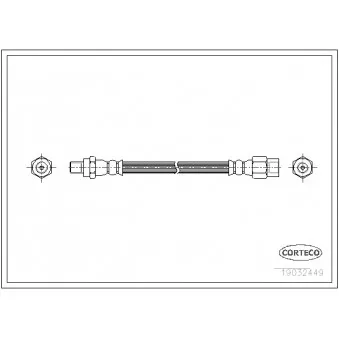 Flexible de frein CORTECO 19032449