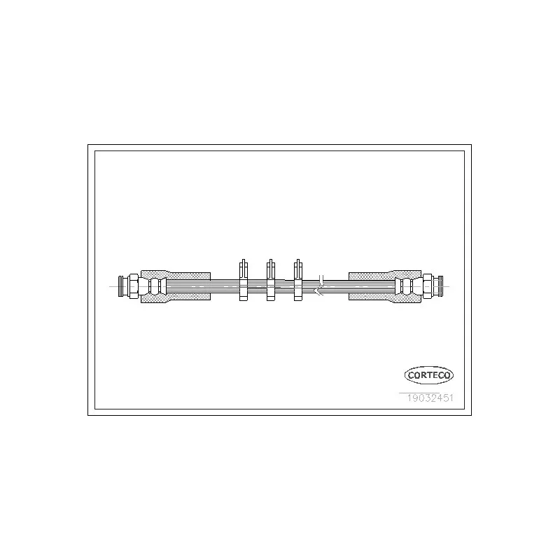 Flexible de frein CORTECO 19032451