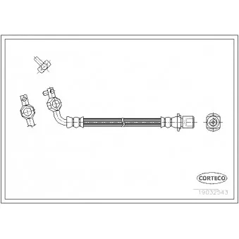 Flexible de frein CORTECO 19032543
