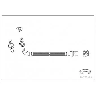 Flexible de frein CORTECO 19032548