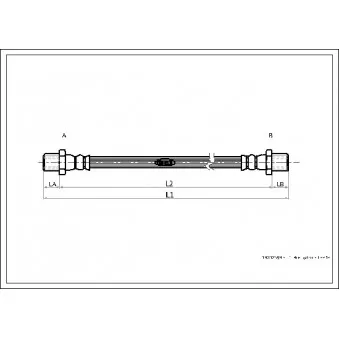 Flexible de frein CORTECO 19032589