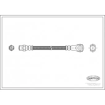 Flexible de frein CORTECO 19032657