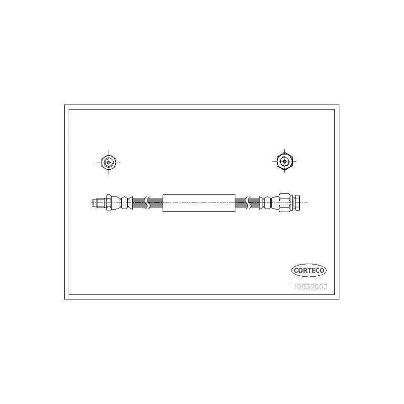 Flexible de frein CORTECO 19032663