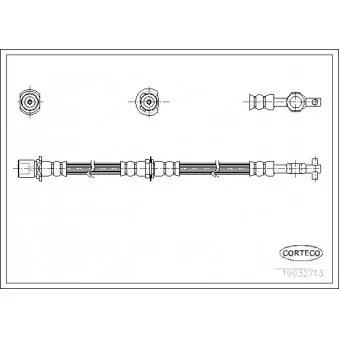 Flexible de frein CORTECO 19032713