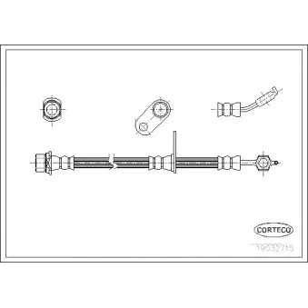 Flexible de frein CORTECO 19032715