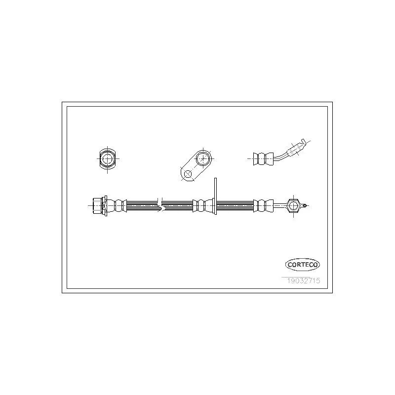 Flexible de frein CORTECO 19032715