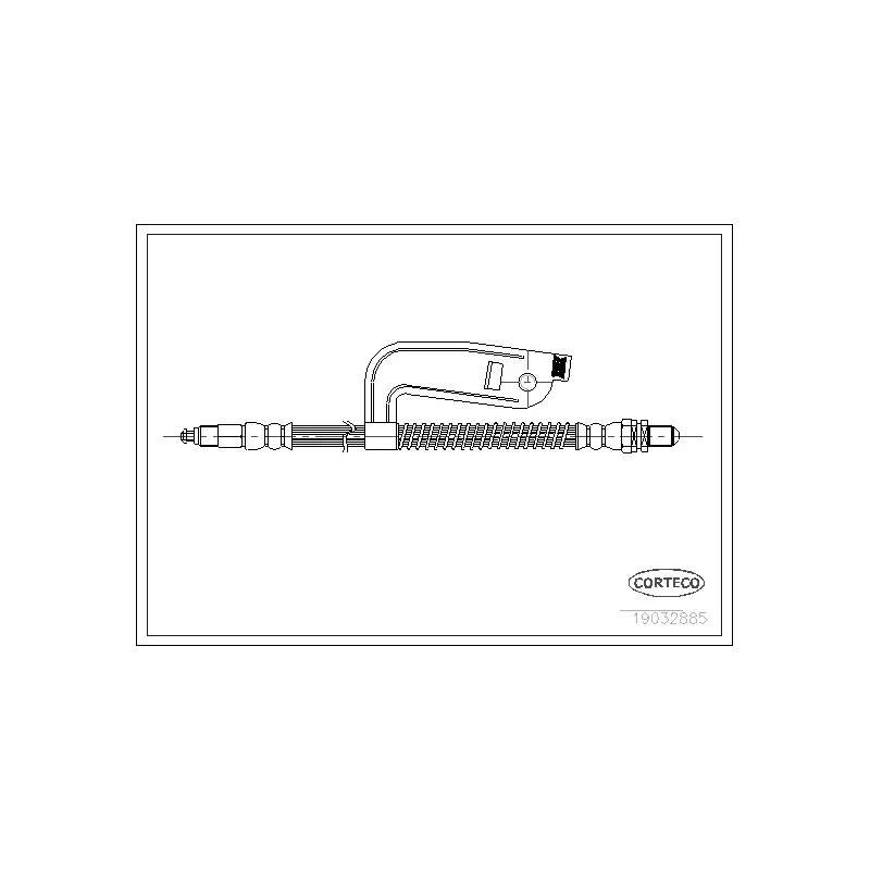 Flexible de frein avant droit CORTECO 19032885