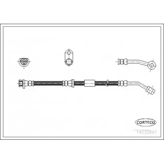 Flexible de frein avant gauche CORTECO 19032897