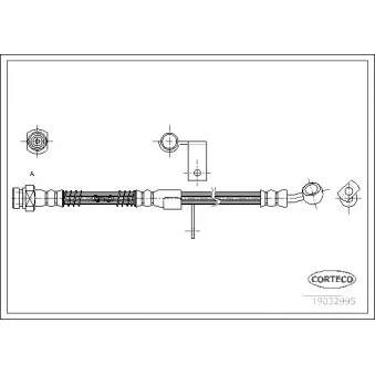 Flexible de frein CORTECO 19032995