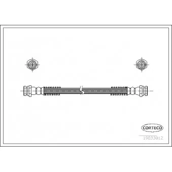 Flexible de frein CORTECO 19033012